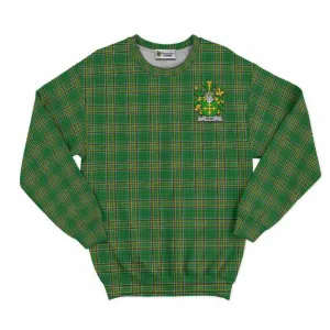 Bury Irish Clan Tartan Sweatshirt with Coat of Arms