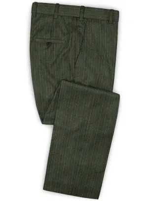 Caccioppoli Dapper Dandy Didena Forest Green Wool Pants