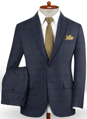 Caccioppoli Dapper Dandy Orneya Cobalt Blue Wool Suit