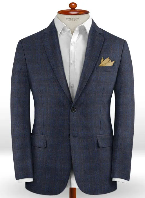 Caccioppoli Dapper Dandy Orneya Cobalt Blue Wool Suit