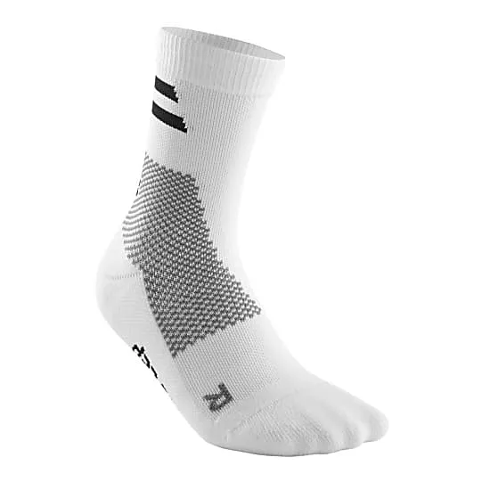 CEP Unisex's Training Socks Mid Cut - White