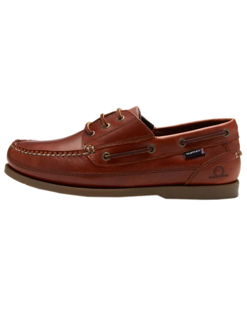 Chatham Mens Rockwell II G2 Leather Wide Fit Boat Shoes