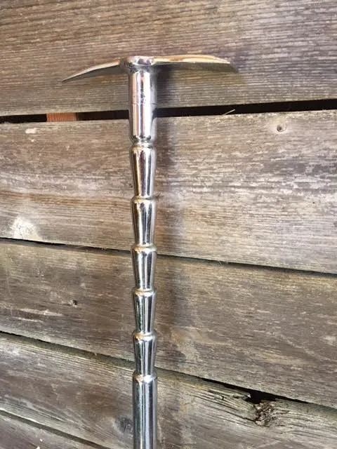 Chrome Climbing Axe Walking Stick