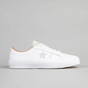 Converse One Star Leather OX Shoes - White / Sand Dune