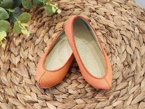 Cute Baby Girl Hanbok Shoes in Orange