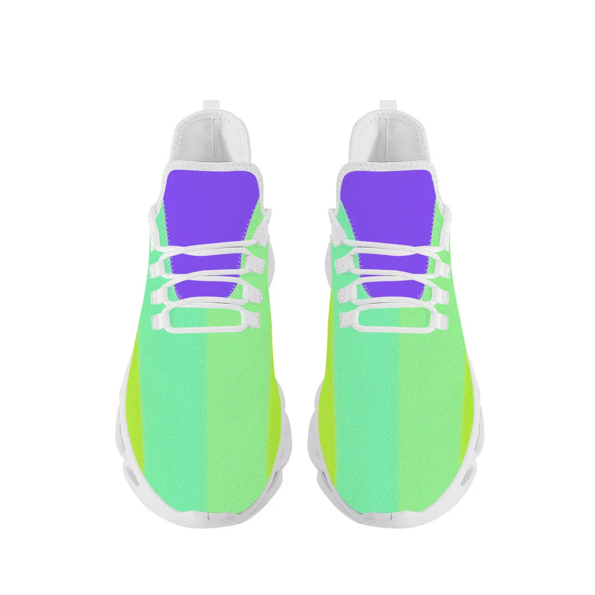 DCYG Purple ,Blue & Green 2nd Edition B Flex Control Sneaker - White Mens/Womens sizes 5-14