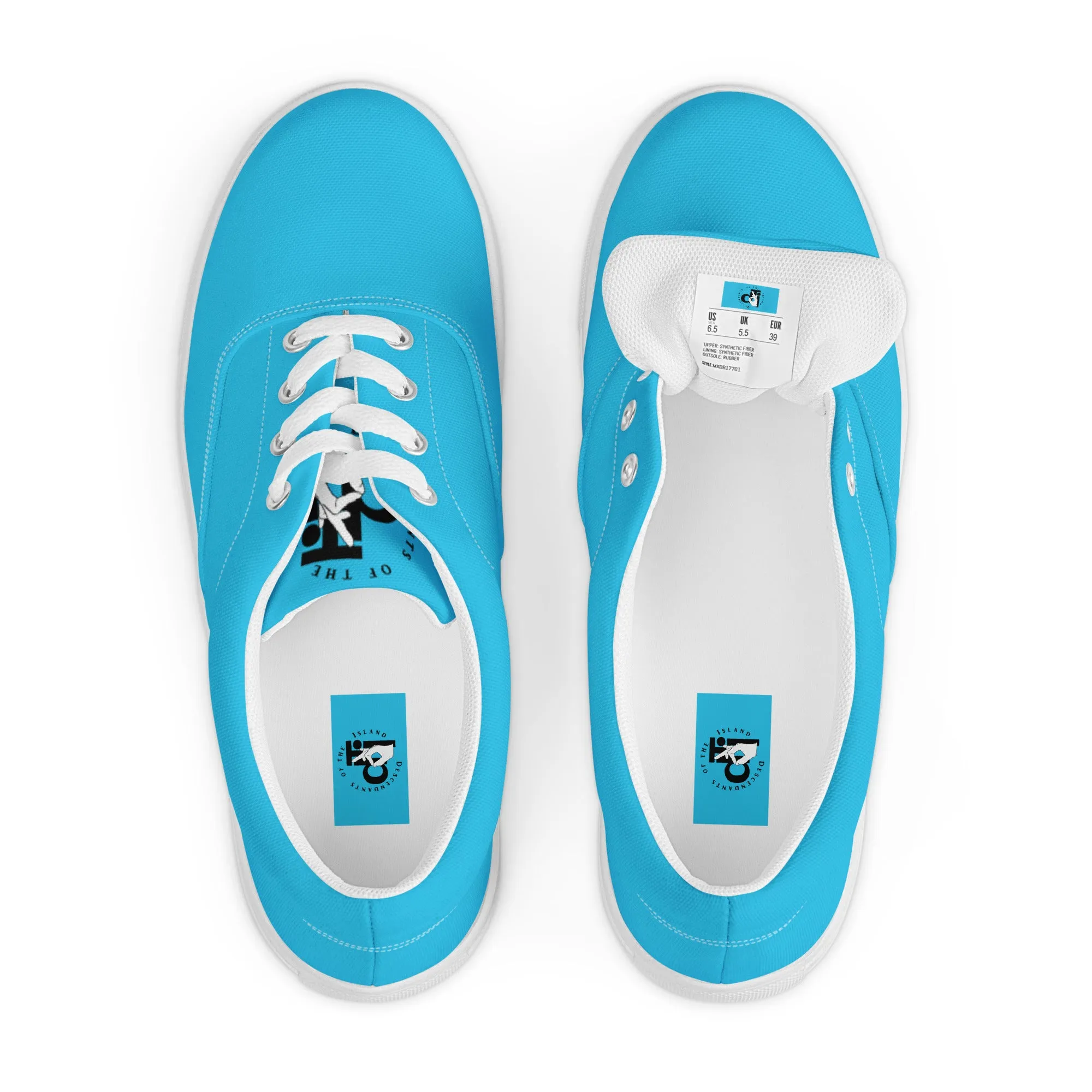 Descendants of the Island Blue Sky Men’s lace-up canvas shoes