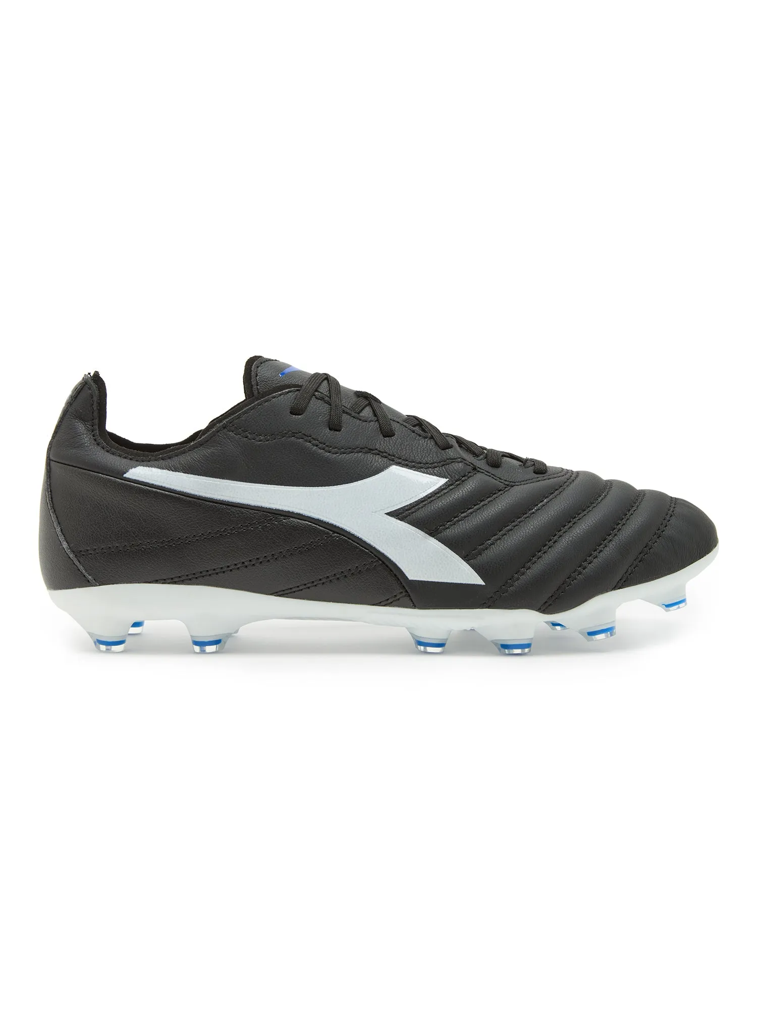 Diadora Brasil Elite 2 LT LP12 Soccer Cleats (black/white/royal blue)