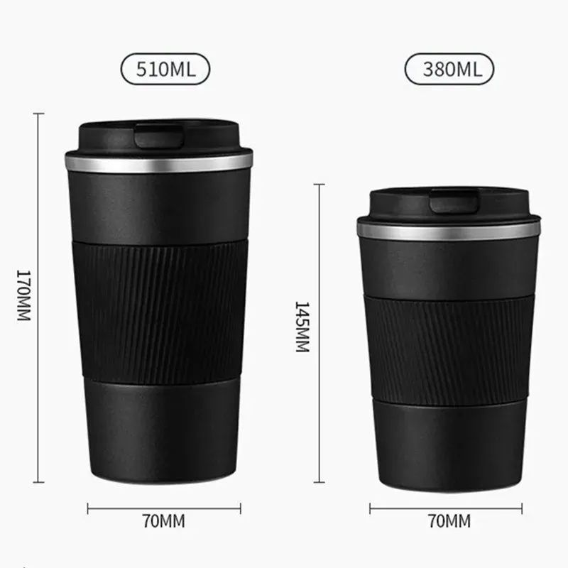 Double Stainless Steel Coffee Thermos Mug Leak-380ml/510ml