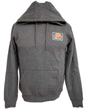 Ellesse Hoodie Mens Dark Grey Gym Hoodie Pullover Long Sleeve Hood