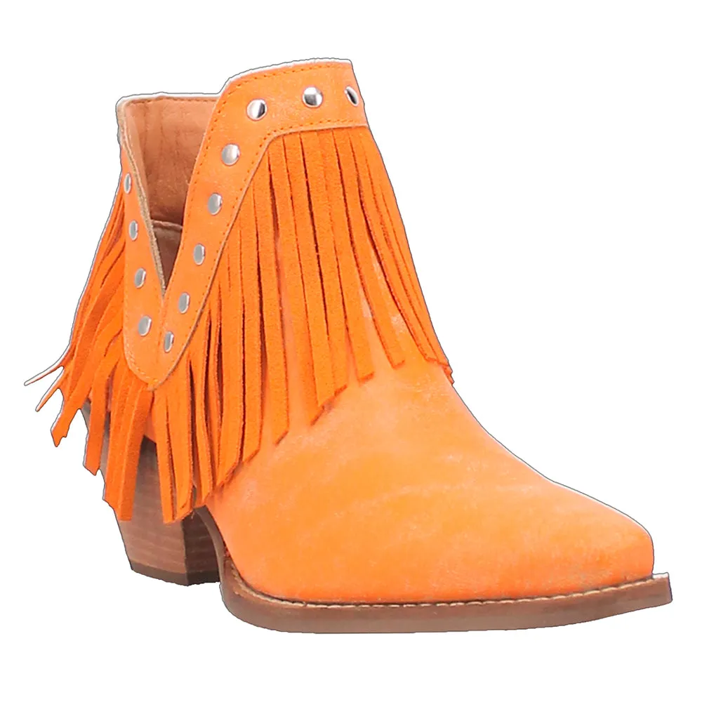 Fine N' Dandy Fringe Studded Snip Toe Cowboy Booties