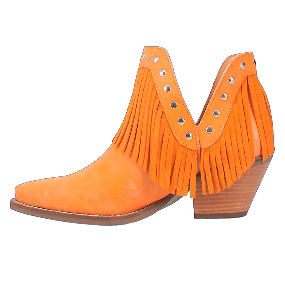 Fine N' Dandy Fringe Studded Snip Toe Cowboy Booties