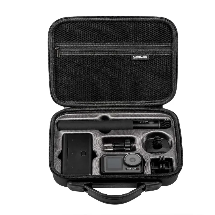 For DJI Osmo Action 4 / 5 Pro STARTRC Portable PU Storage Box Case Full Kit(Black)