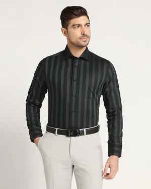 Formal Black Stripe Shirt - Regis