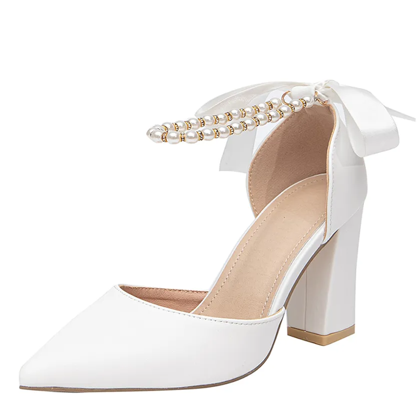 Funki Buys | Shoes | Women's Elegant Pearl Satin Bridal Shoes