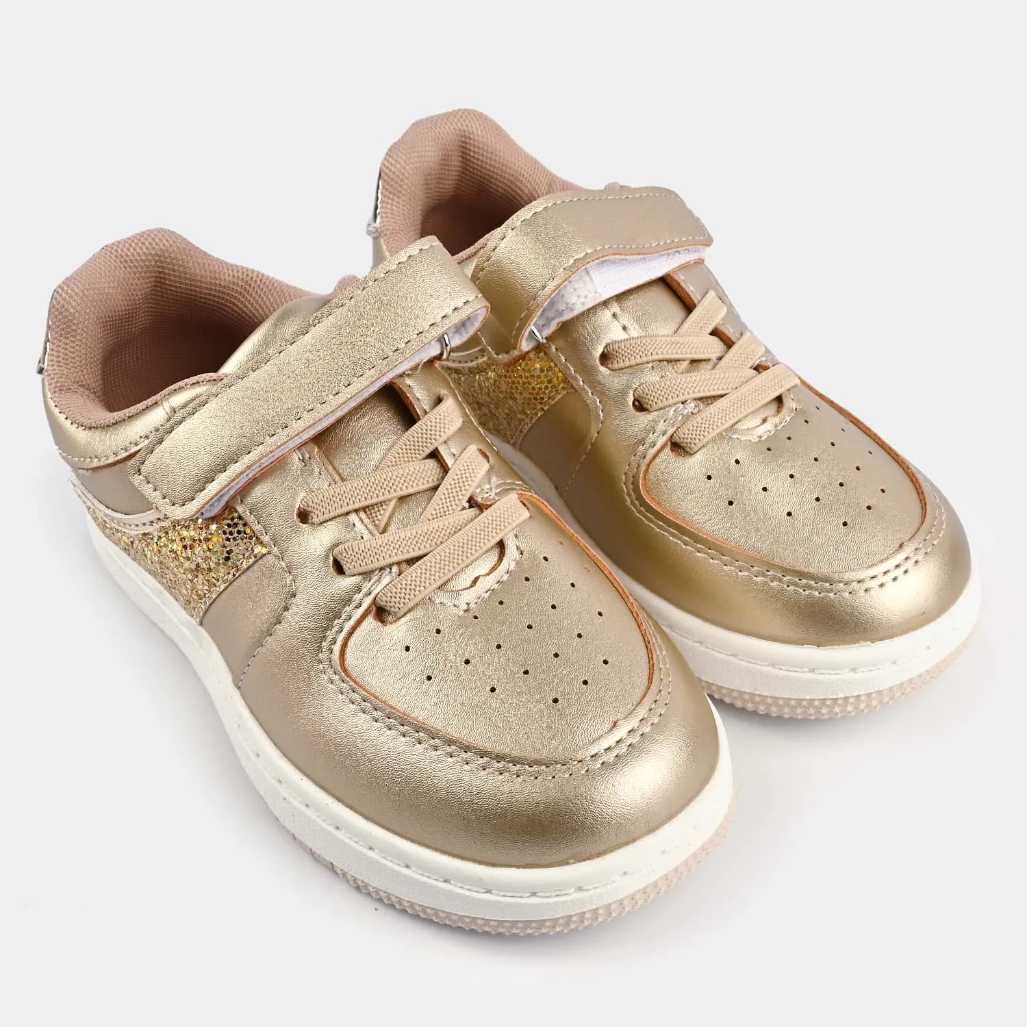 Girls Sneakers 5722-2-Gold