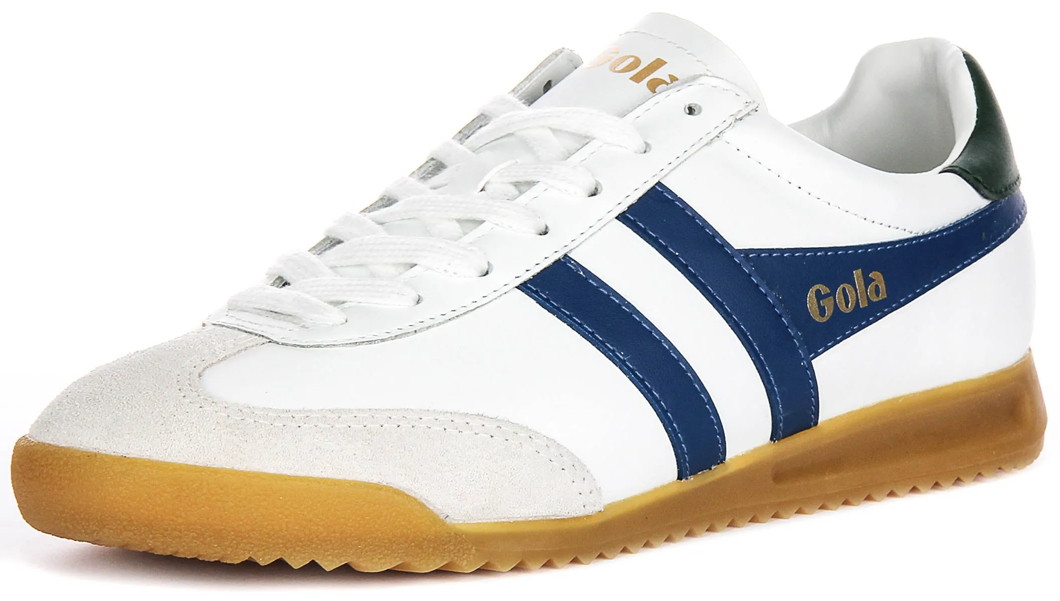 Gola Classics Torpedo Leather In White Navy For Men