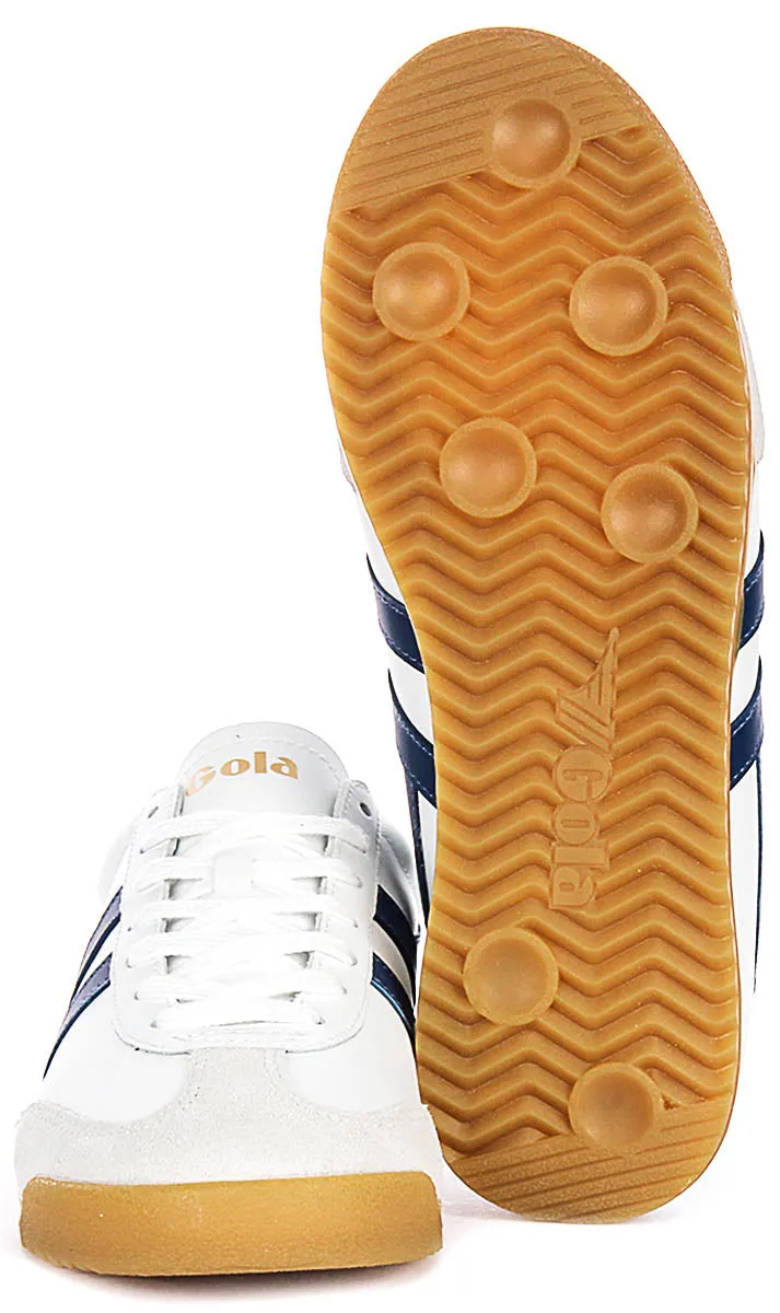 Gola Classics Torpedo Leather In White Navy For Men