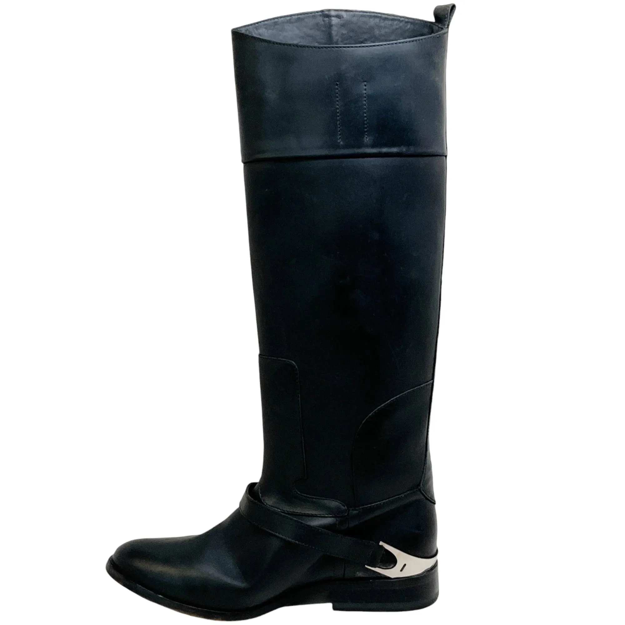 Golden Goose Deluxe Brand Black Leather Charlie Boots