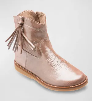 Hannah Suede Boot - Metallic Blush