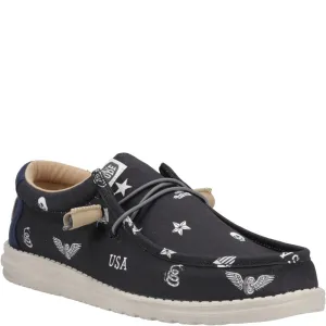 HEYDUDE Wally Stars n Skulls Shoe