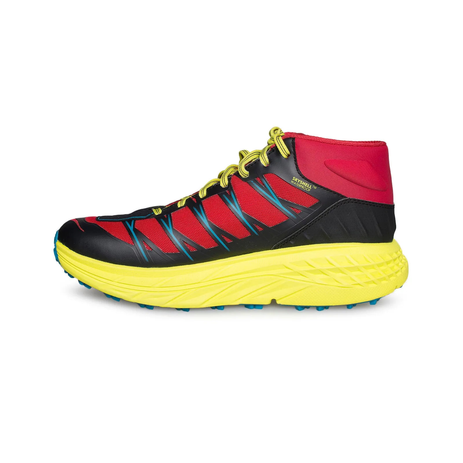 Hoka One One Speedgoat MID WP Chinese Red / Caribbean Sea Running Shoes - Men's