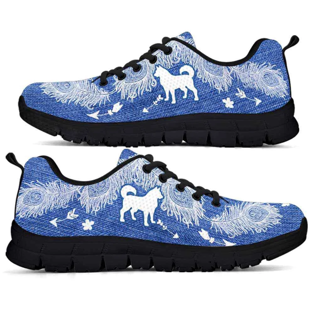 Husky Sneaker, Husky Dog Lovers Sneakers Running Shoes Gift Women Men, Husky Shoes