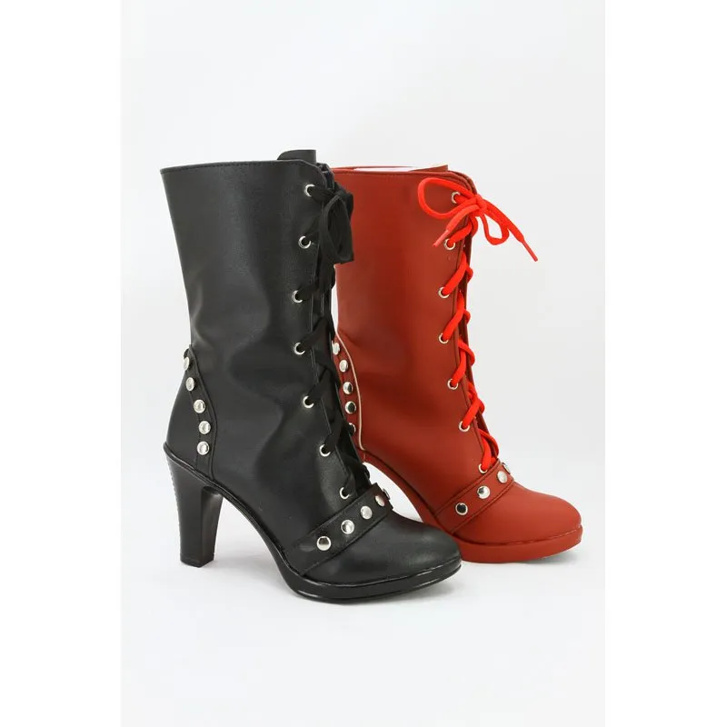 Joker Harley Quinn Boots Cosplay Shoes