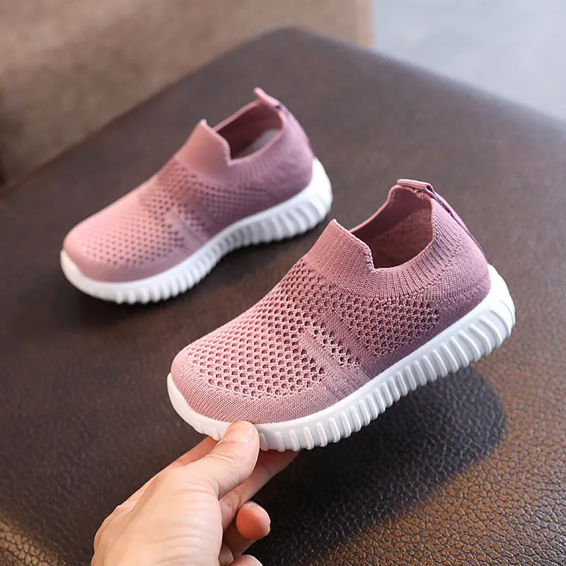 Kids Shoes Multicolor Knitted Toddler Baby Sneakers Casual