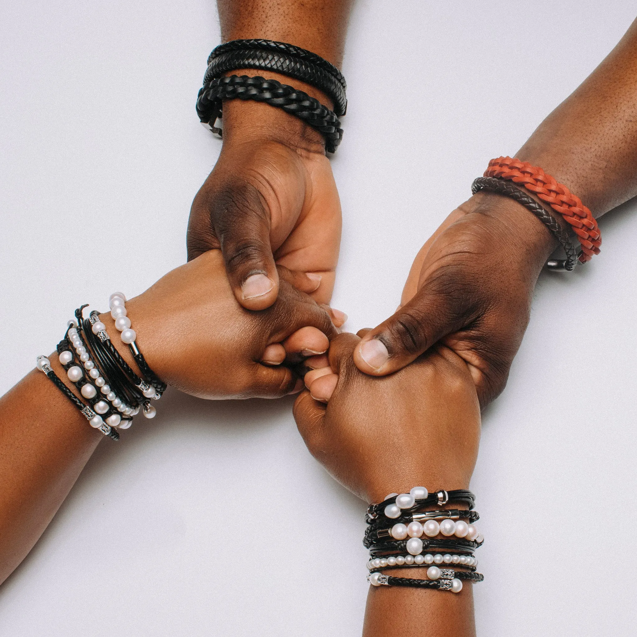 Leather Bracelet with T Clasp