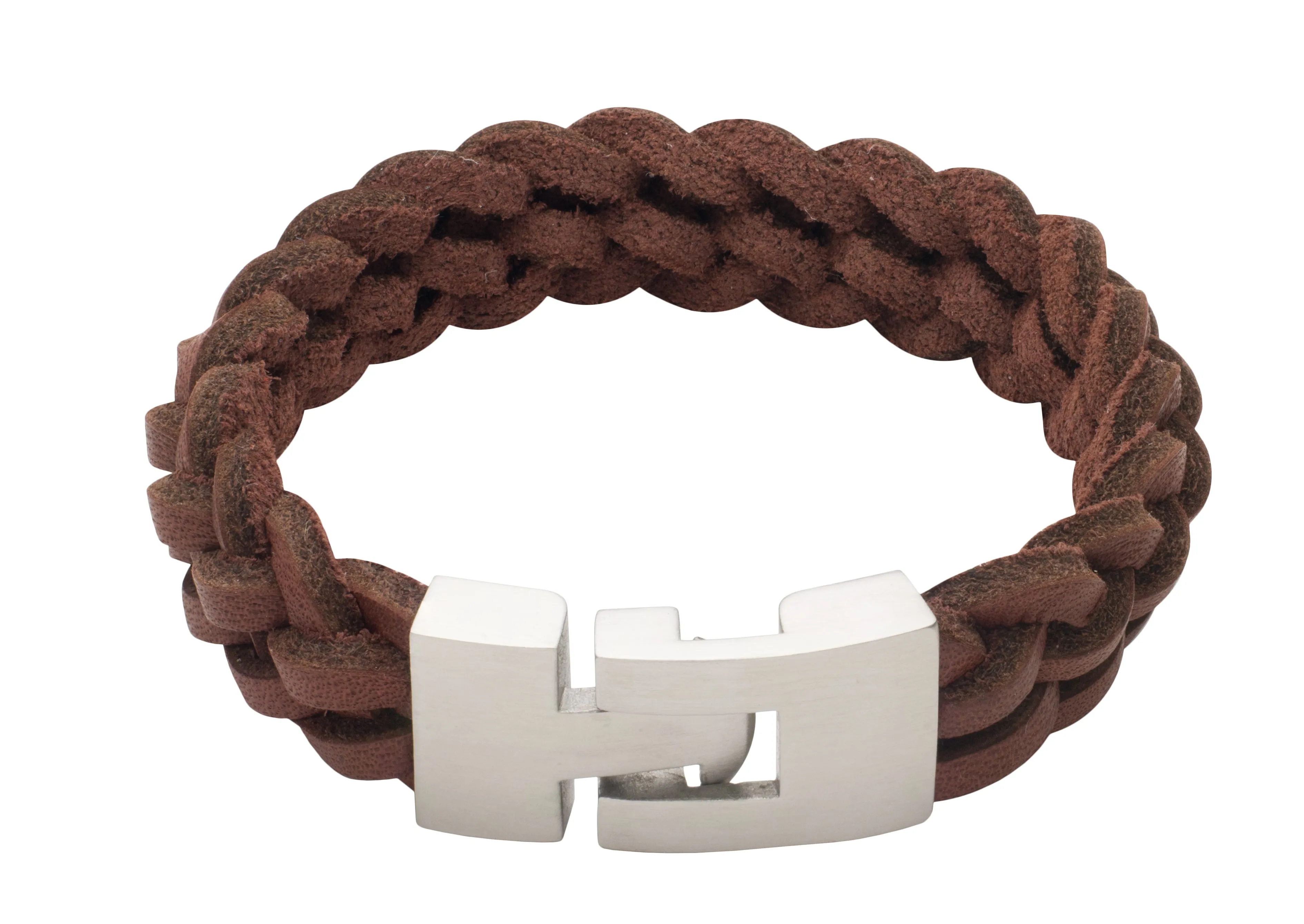 Leather Bracelet with T Clasp