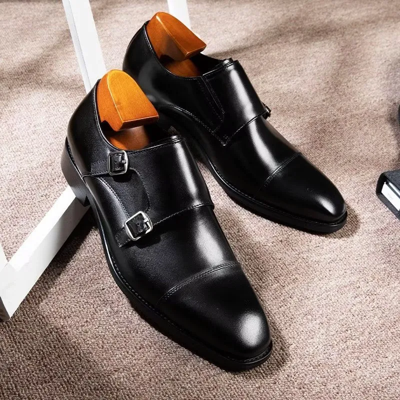 LeatherLux Monkstrap Dress Shoes