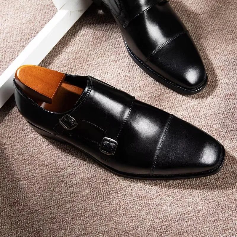 LeatherLux Monkstrap Dress Shoes