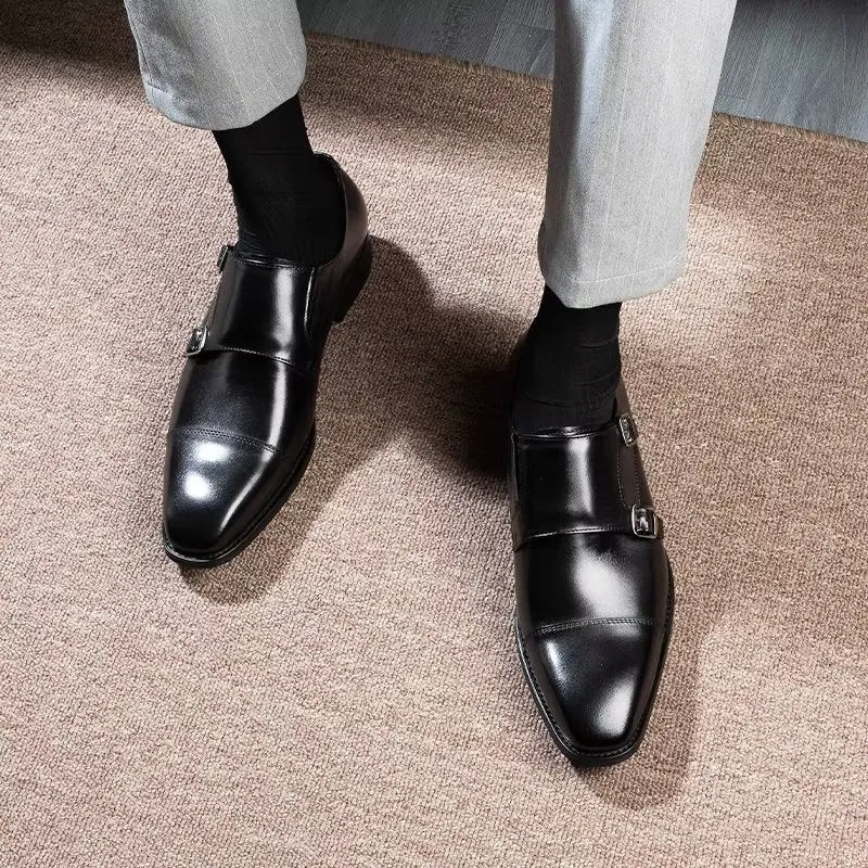 LeatherLux Monkstrap Dress Shoes