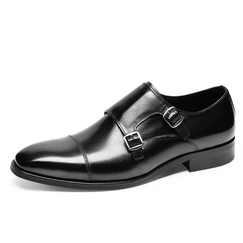 LeatherLux Monkstrap Dress Shoes