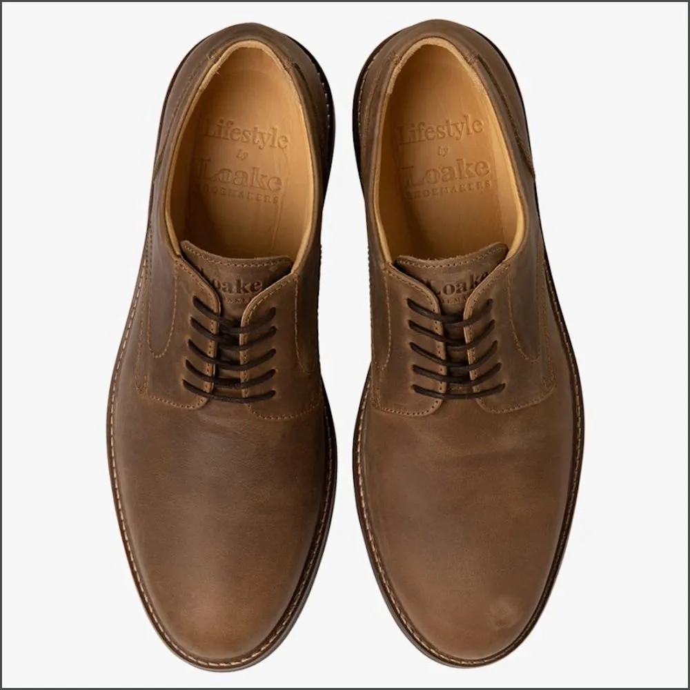 Loake Franklin Brown Nubuck Shoe--