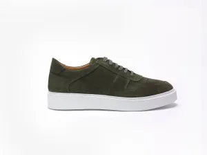 Luca suede moss green