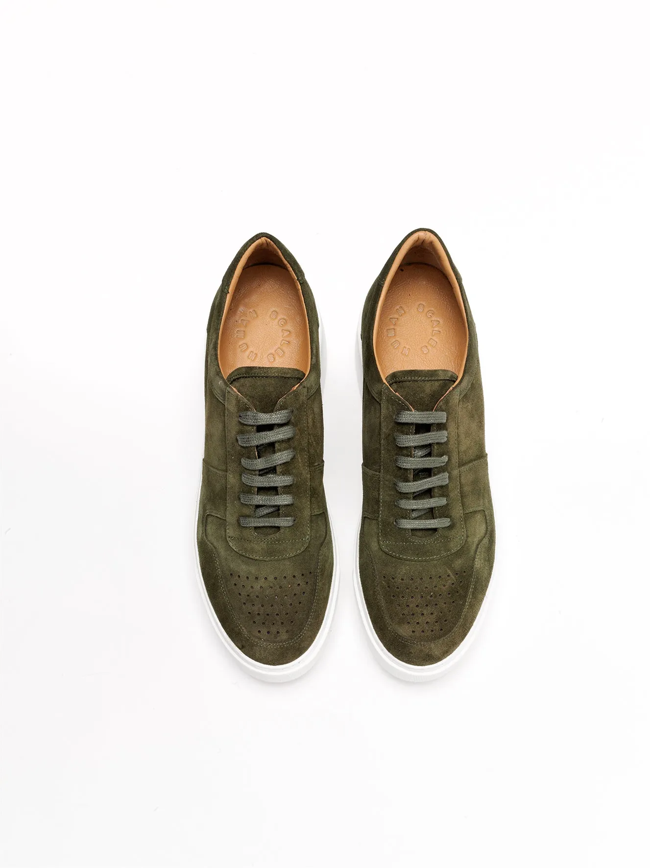 Luca suede moss green