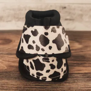 Medium Black Iconoclast Bells w/ Cowprint Straps