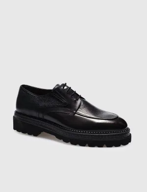 Men Black Genuine Leather Classic Shoes