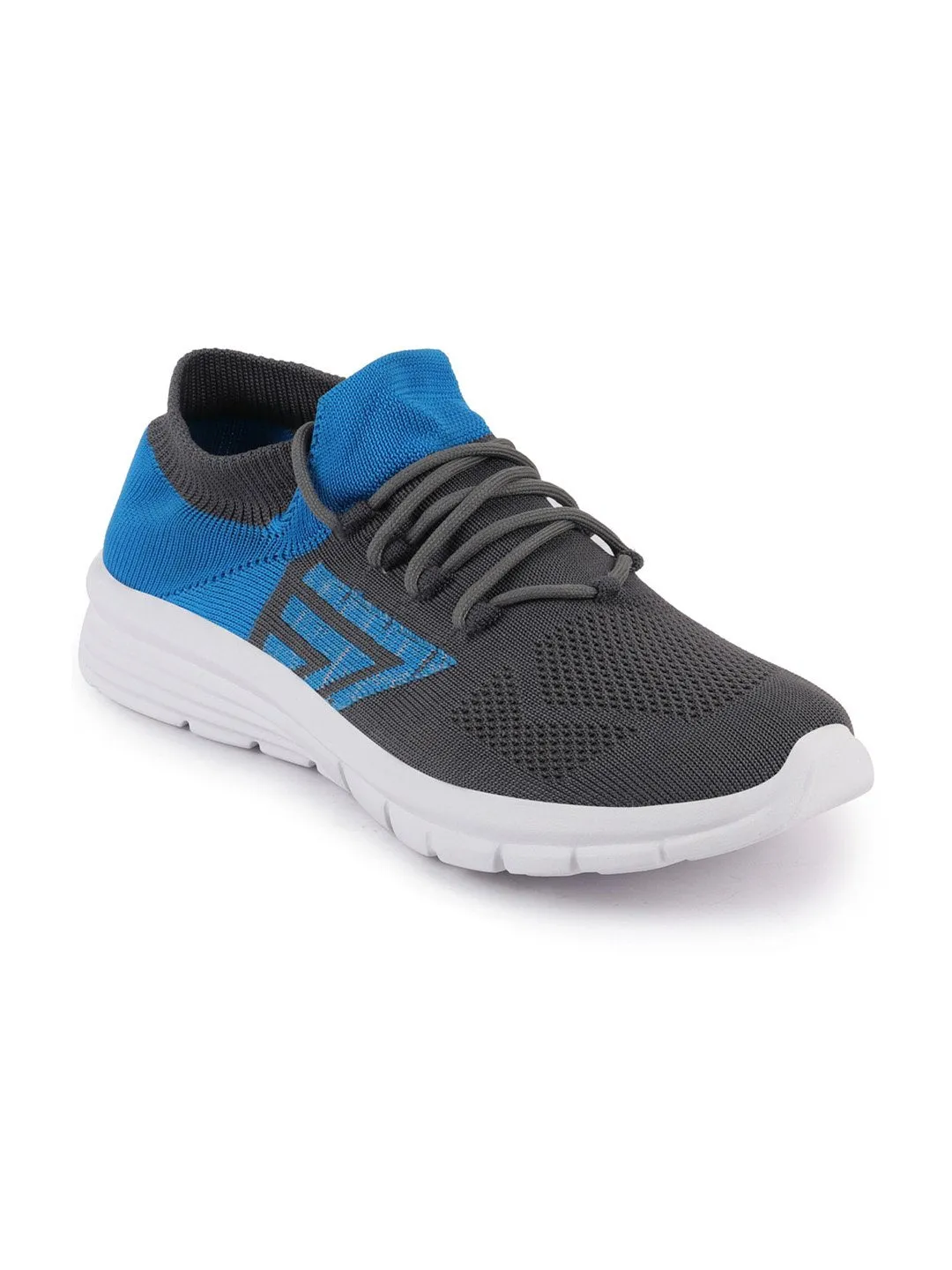 Men Grey Sports & Outdoors Lace Up Running Shoes