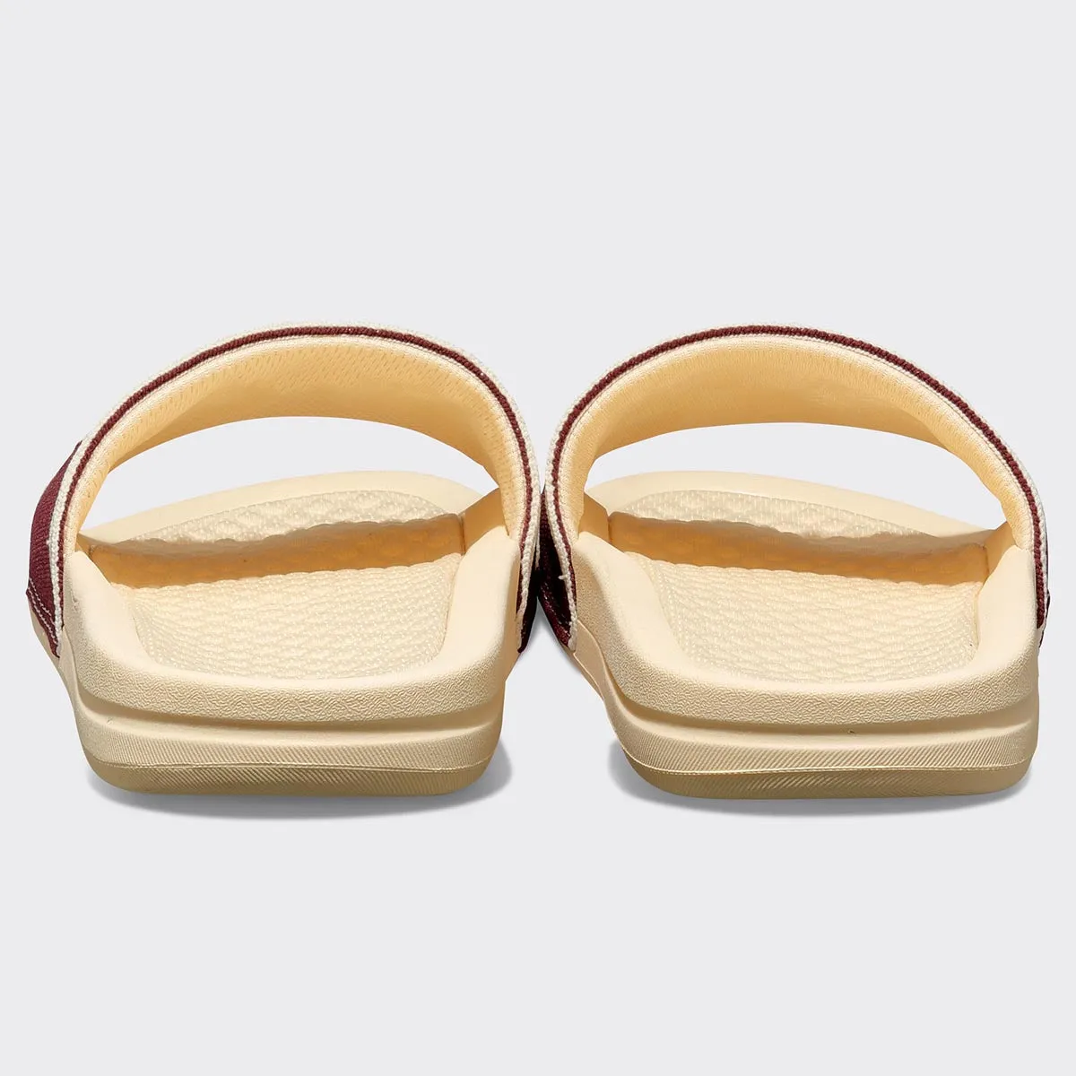 Men's Big Logo TechLoom Slide Vanilla / Burgundy / Sea Salt