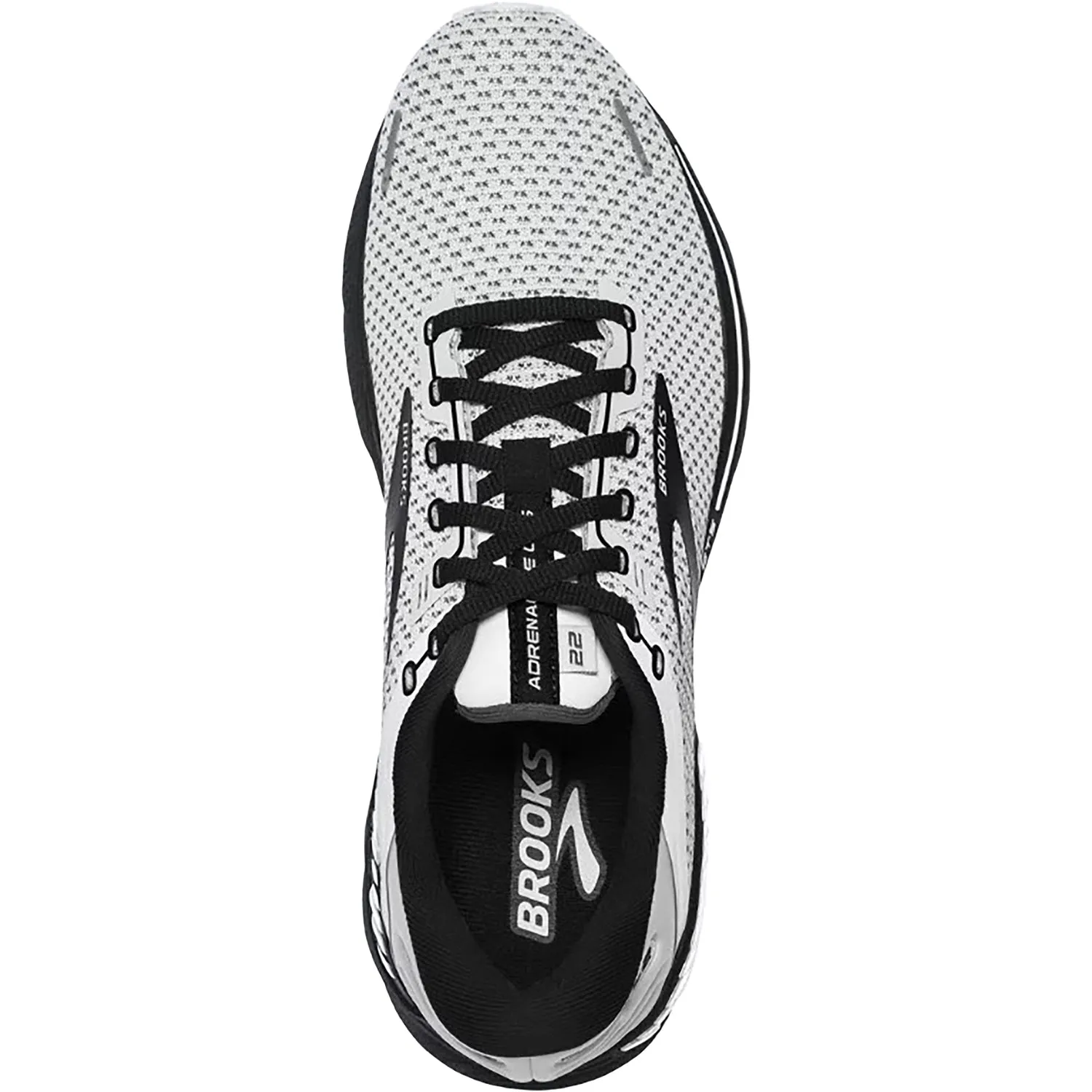 Men's Brooks Adrenaline GTS 22 White/Grey/Black Mesh