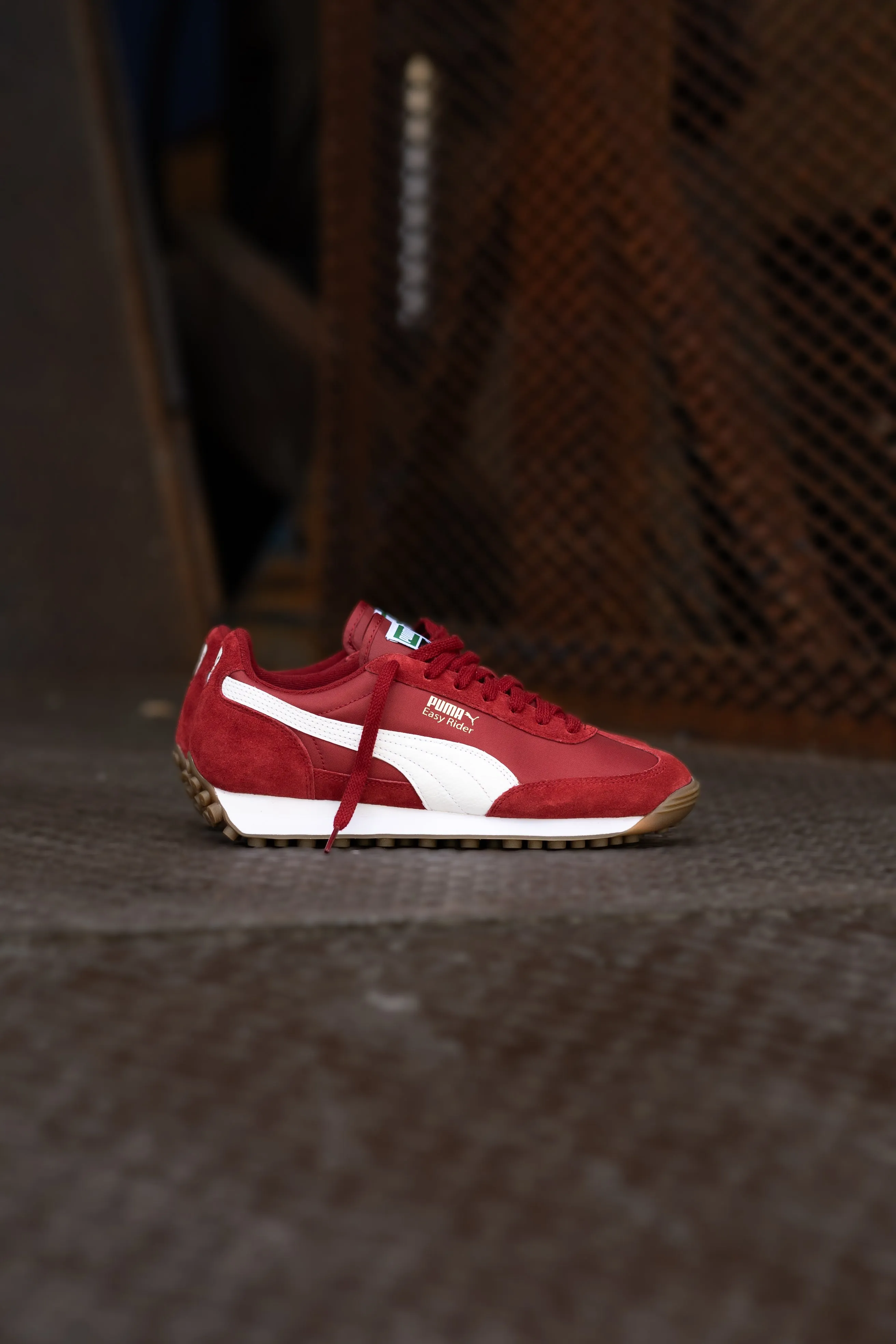 Mens Puma Easy Rider Vintage (Intense Red/Puma White)