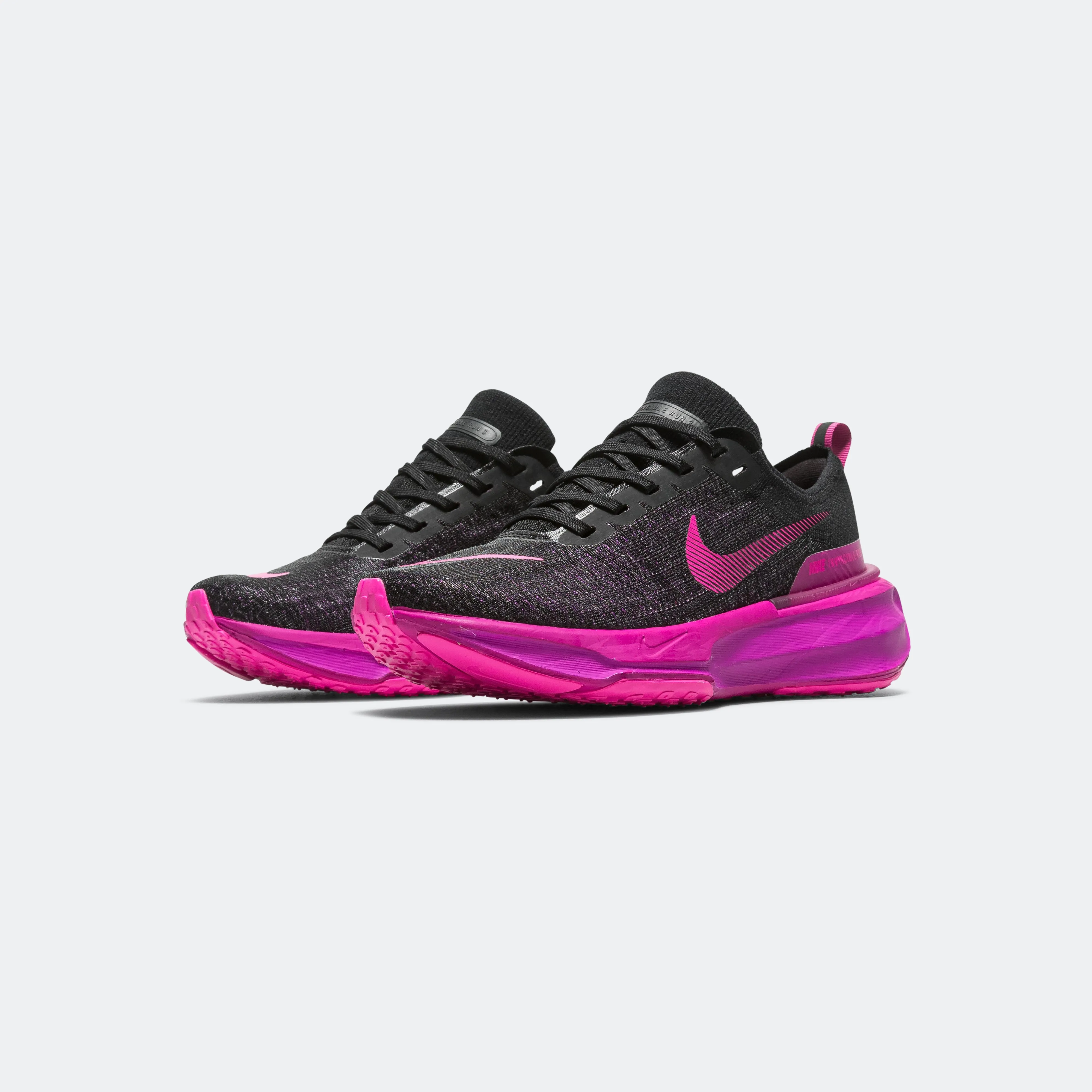 Mens ZoomX Invincible 3 - Black/Vivid Grape-Hyper Violet-Laser Fuchsia