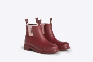 Merry People Bobbi Gumboot - Beetroot/Light Pink