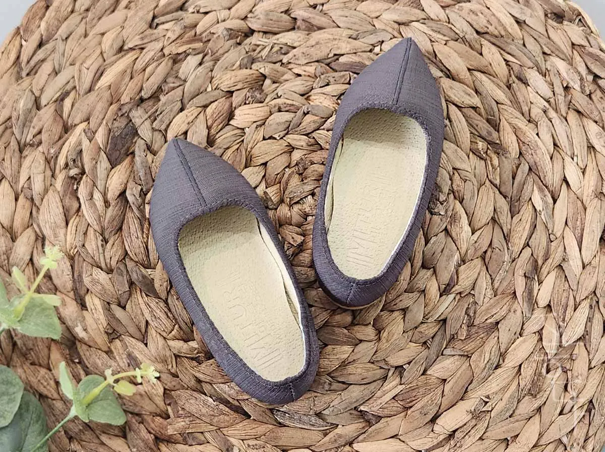 Modern Baby Boy Hanbok Shoes in Dark Gray