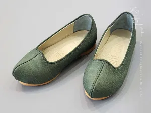 Modern Baby Boy Hanbok Shoes in Green