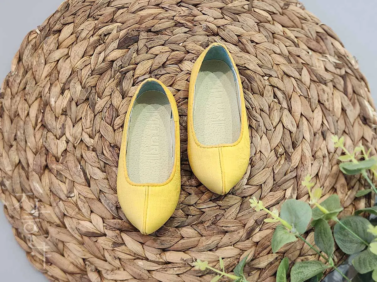 Modern Baby Boy Hanbok Shoes in Yellow