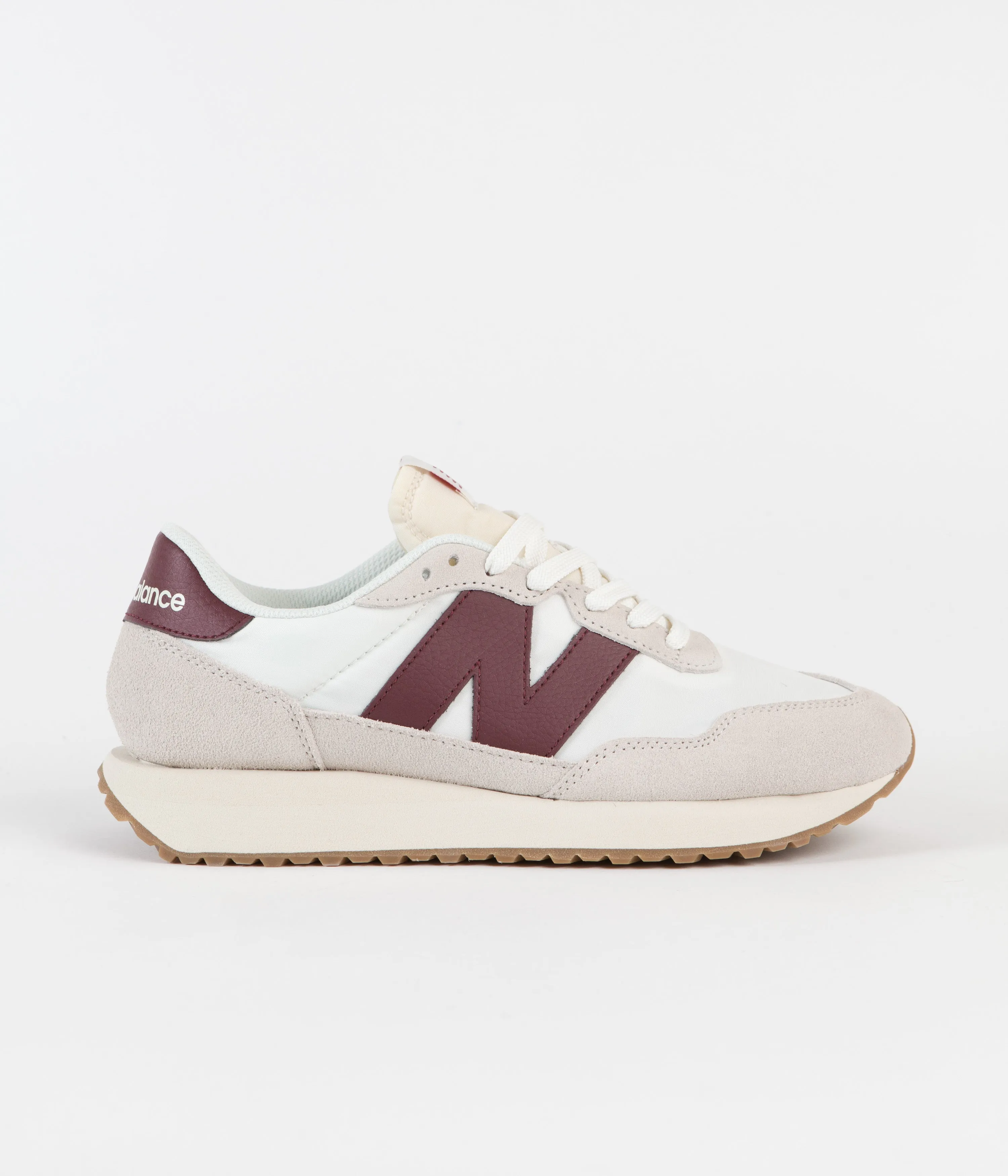 New Balance 237 Shoes - Moonbeam / Burgundy